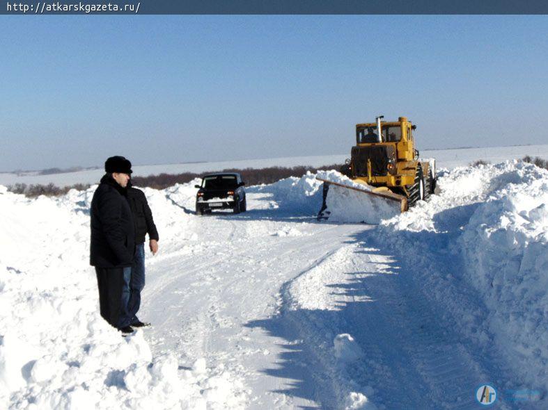 Администрация района контролирует расчистку дорог от снега (ФОТО)