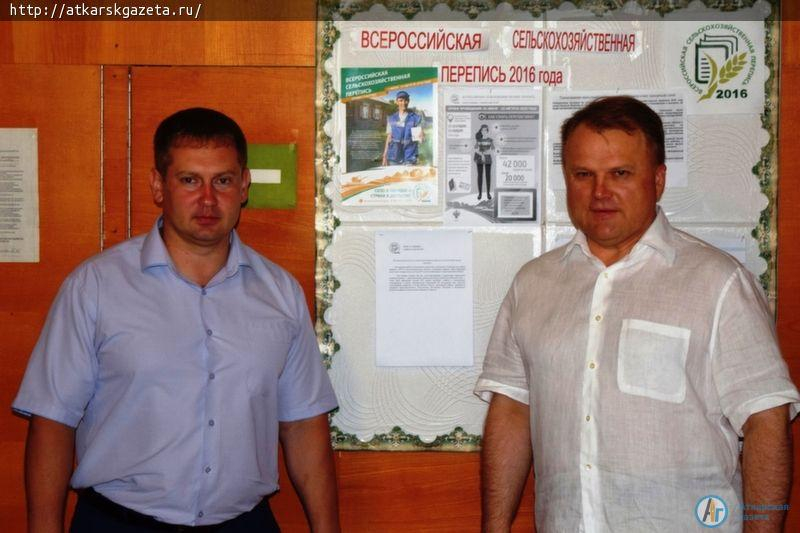 Аткарский район посетил руководитель Саратовстата