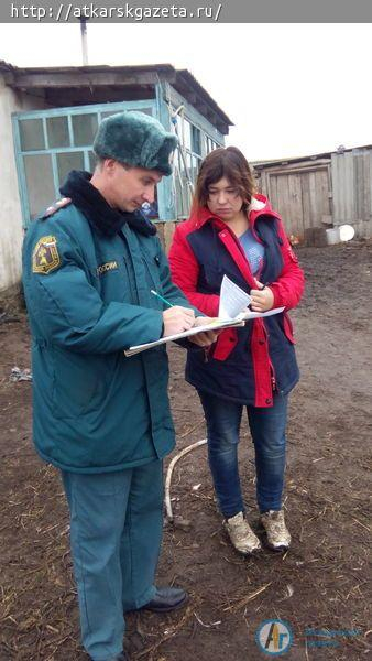 Аткарску и Барановке напомнили о мерах пожарной безопасности