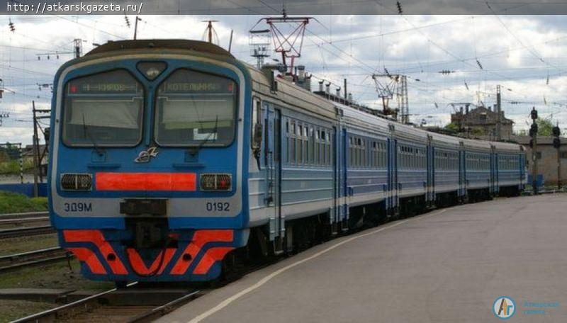 На 2 недели меняется расписание электрички «Саратов-Ртищево»