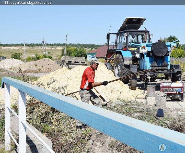 Начался ремонт автомобильного моста на региональной трассе Аткарск-Песчанка
