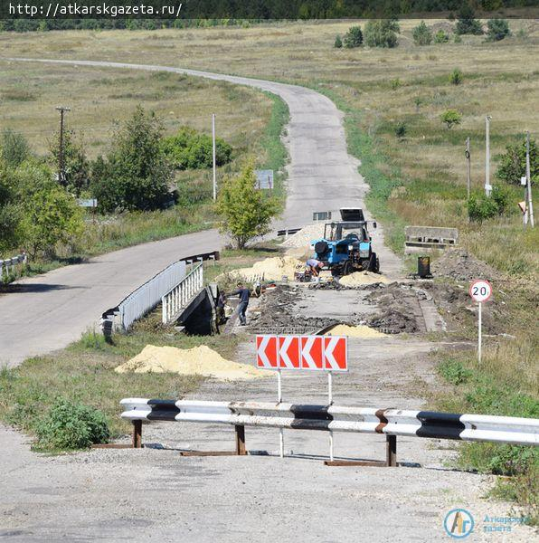 Начался ремонт автомобильного моста на региональной трассе Аткарск-Песчанка