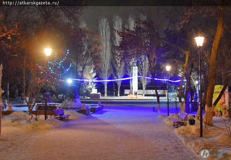 Новогодние пейзажи Аткарска создают праздничное настроение (Фоторепортаж)