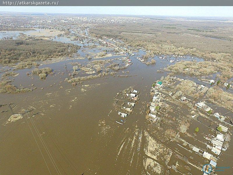 Панорама затопленного Аткарска с высоты птичьего полета (ФОТО)