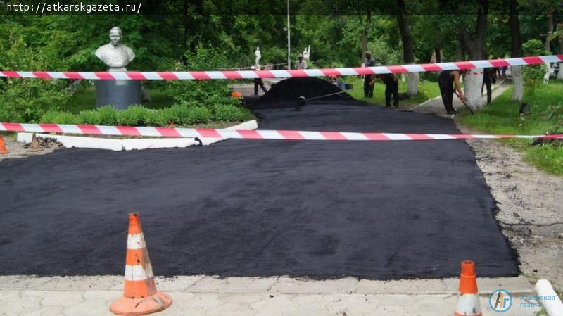 Продолжается благоустройство любимого места отдыха аткарчан