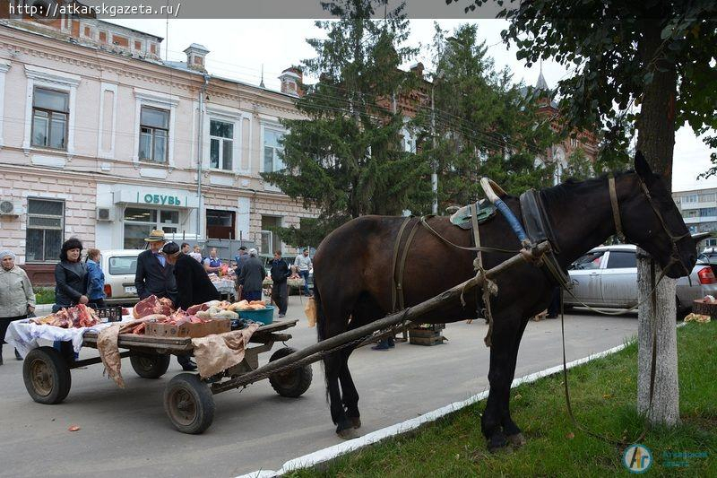 Сегодня в Аткарске открылась первая в этом сезоне ярмарка выходного дня (ФОТО)