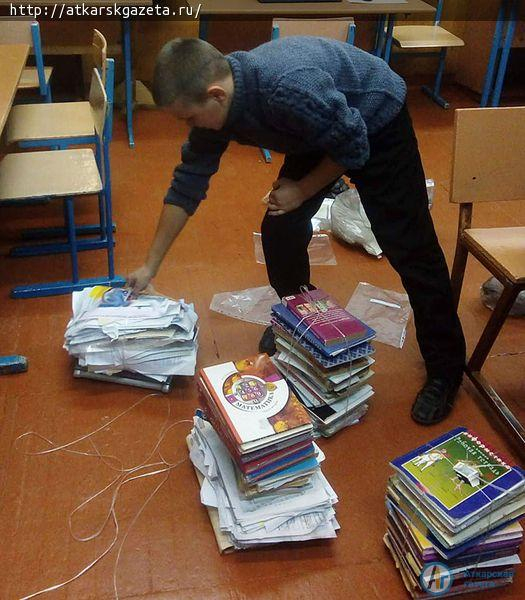 Школьники села Тургенево собрали 6 центнеров макулатуры