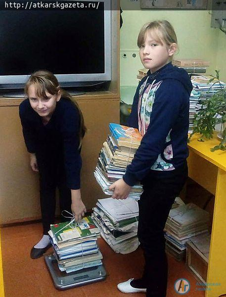 Школьники села Тургенево собрали 6 центнеров макулатуры