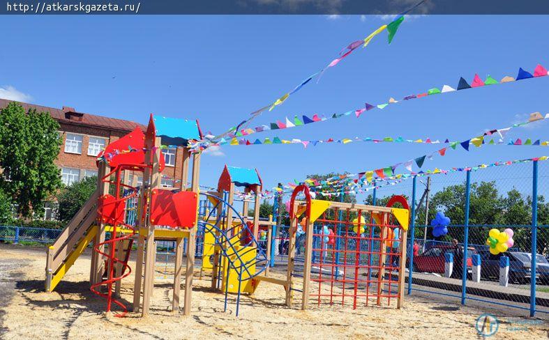 Спортивно-игровой комплекс открыт на территории школы №10 (ФОТО)