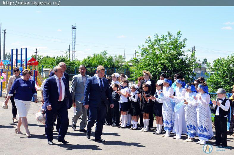 Спортивно-игровой комплекс открыт на территории школы №10 (ФОТО)