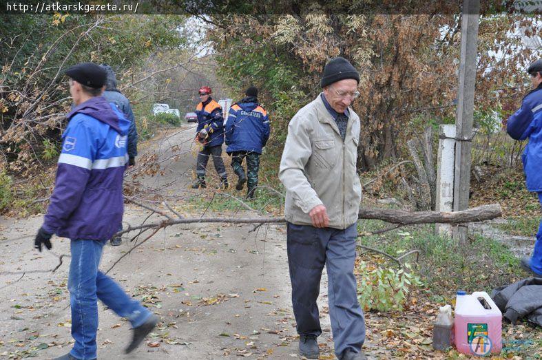 Трудовой десант очистил от поросли обочины улицы Луначарского (ФОТО)