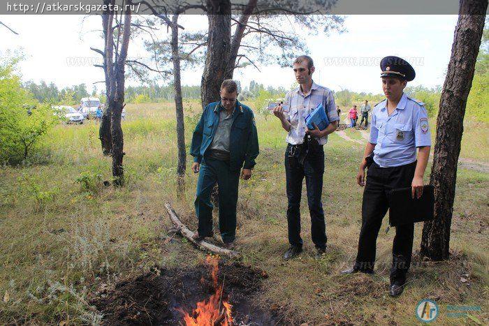 В Аткарске министр рассказал о новых технологиях предотвращения лесных пожаров