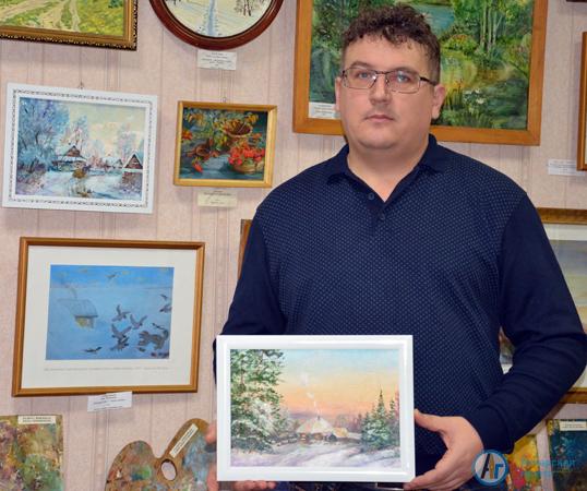 Аткарские художники представили  на выставке зимние пейзажи