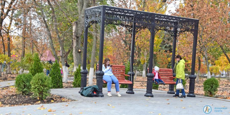 Аткарский парк украсили испанские и французские туи