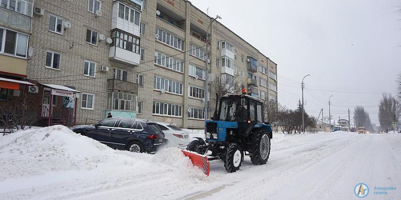 «Благоустройство» бросило на расчистку Аткарска все силы 