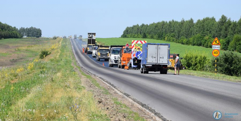 Дорожники отремонтировали 8 километров трассы Саратов-Тамбов