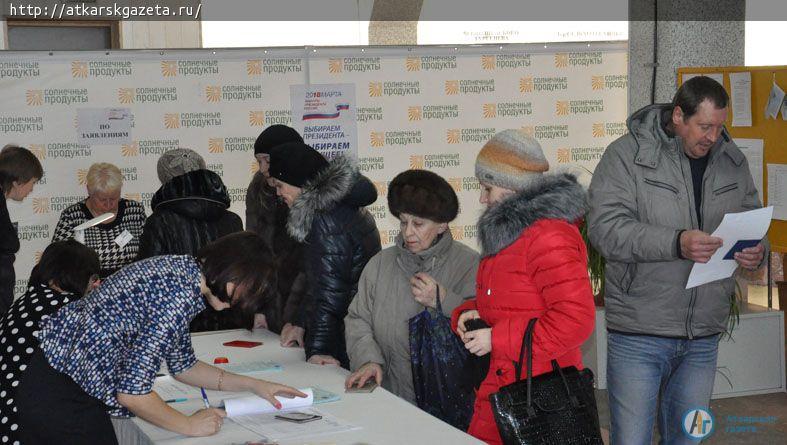 К полудню явка на выборах Президента в Аткарском районе достигла 25%