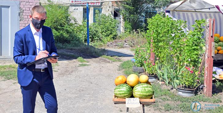 Муниципальный контроль не нашел в Аткарске опасных арбузов
