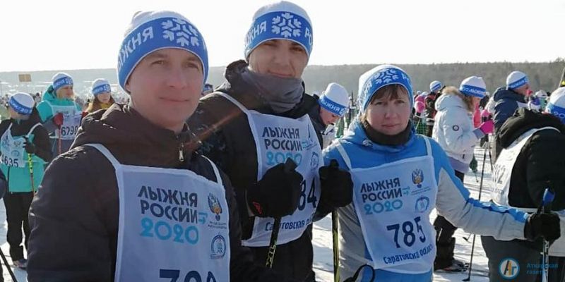 На старт областного этапа «Лыжни России» вышли 65 аткарчан