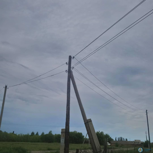 На улице Фабричной зажглись фонари уличного освещения