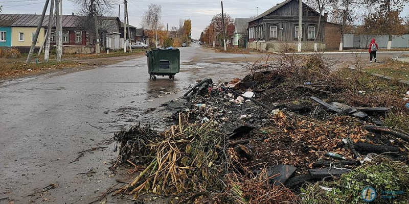 Ночью в центре Аткарска сгорело три мусорных бака