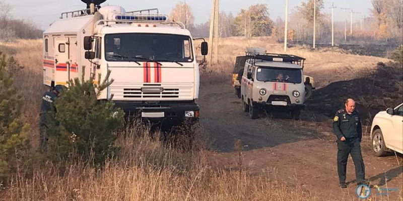 Под Варыпаевкой вторые сутки бушует масштабный лесной пожар