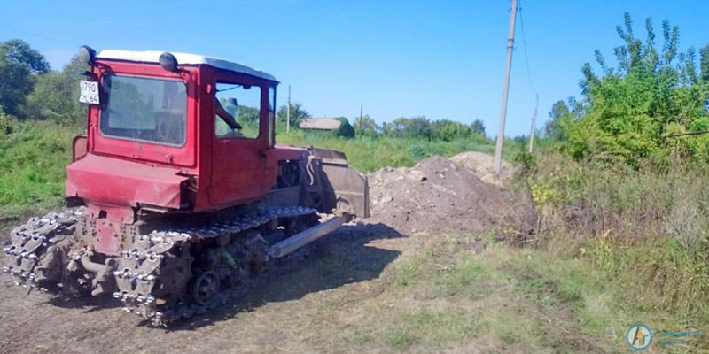 Реку Осиновка направили в старое русло 