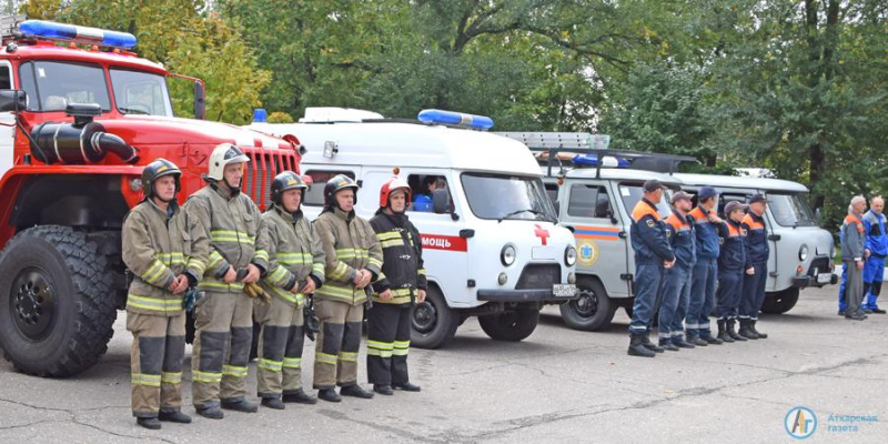 Службы учились ликвидировать последствия взрыва в котельной