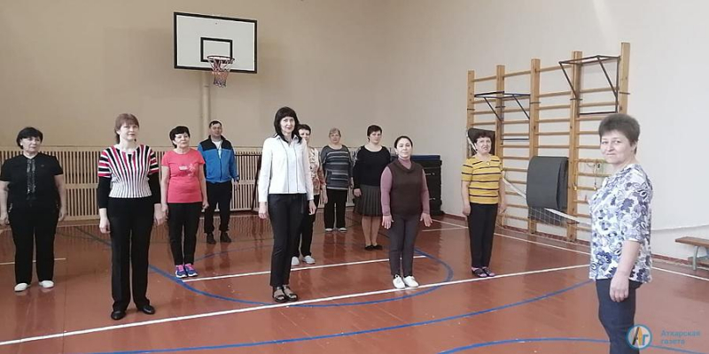 Учителя из Лопуховки выполнили нормативы ГТО 