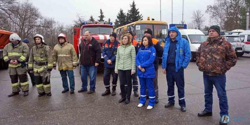 В Аткарске отработали действия при снежных заносах на трассе Саратов-Тамбов