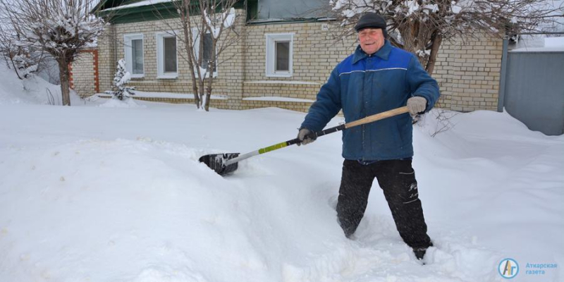 В Аткарске выпала месячная норма снега