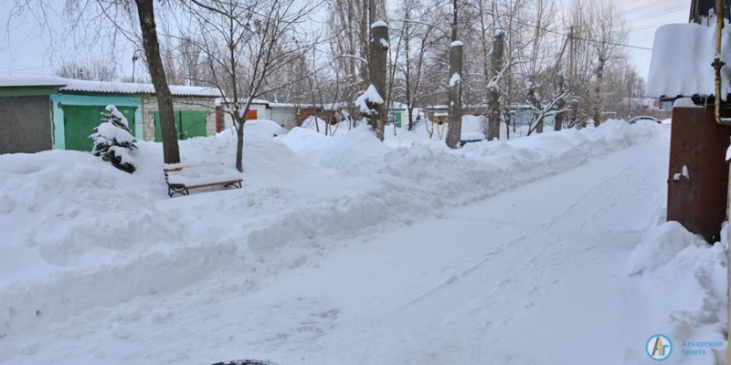 В Аткарске выпала месячная норма снега