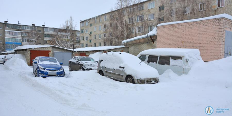 В Аткарске выпала месячная норма снега