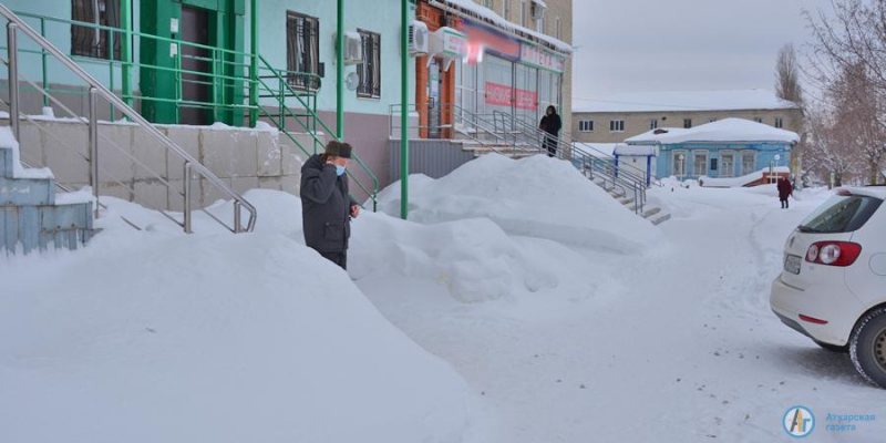 В Аткарске выпала месячная норма снега