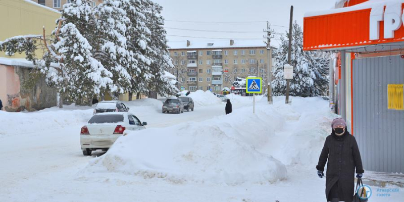 В Аткарске выпала месячная норма снега