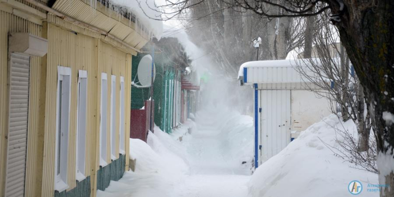 В Аткарске выпала месячная норма снега