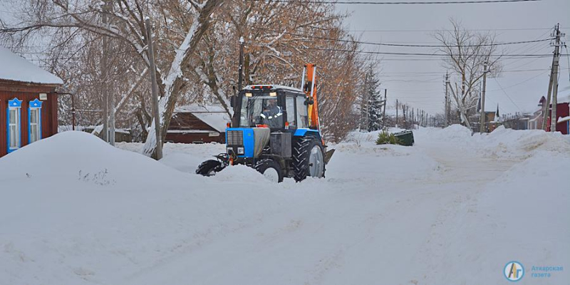 В Аткарске выпала месячная норма снега