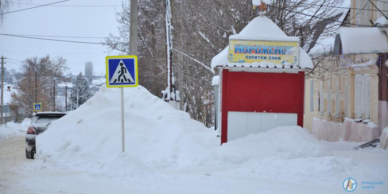 В Аткарске выпала месячная норма снега