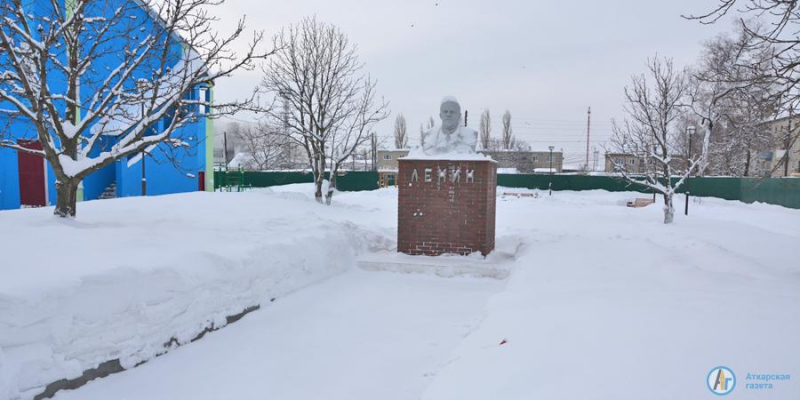 В Аткарске выпала месячная норма снега