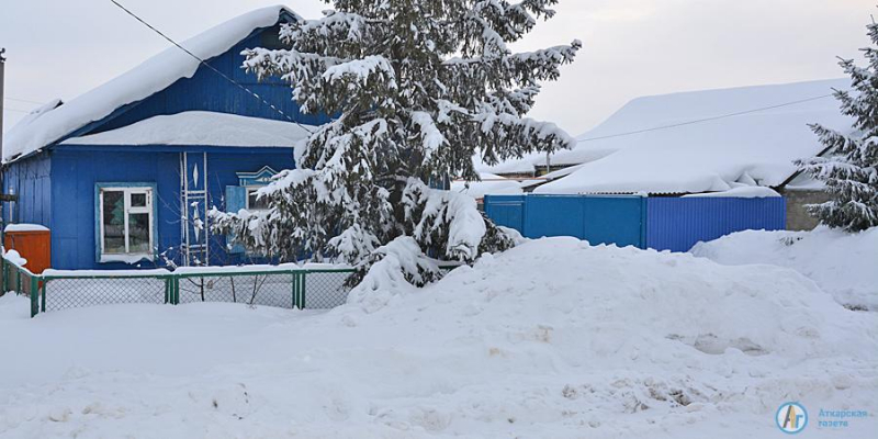 В Аткарске выпала месячная норма снега