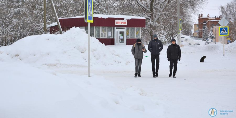 В Аткарске выпала месячная норма снега