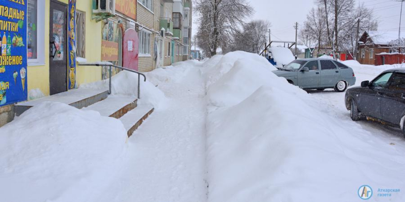 В Аткарске выпала месячная норма снега