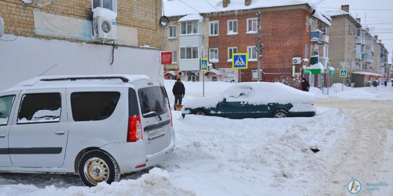 В Аткарске выпала месячная норма снега