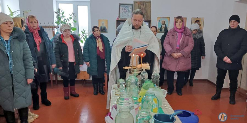 В Крещенский сочельник в Даниловке впервые освятили родник 