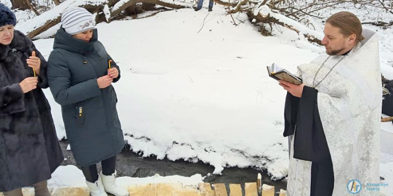 В Крещенский сочельник в Даниловке впервые освятили родник 