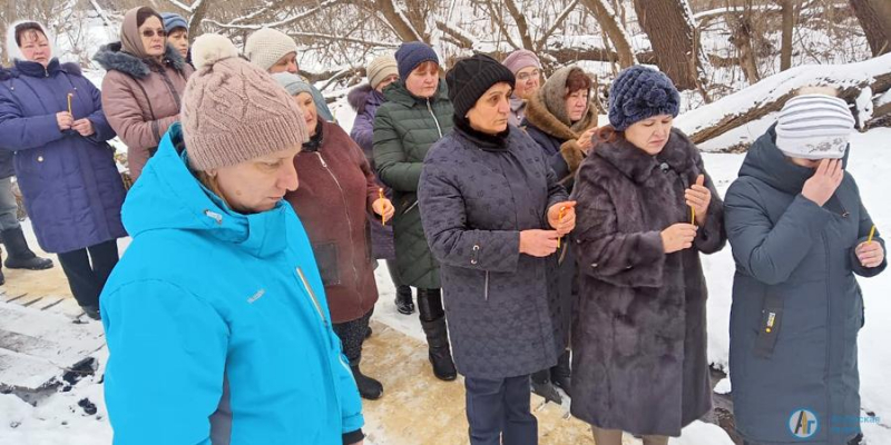 В Крещенский сочельник в Даниловке впервые освятили родник 