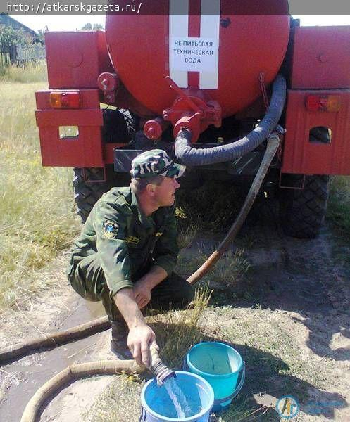 В Озерном пожарные обеспечивают водой жителей микрорайона «Песчанка»