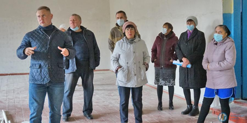 В Песчанке ремонтируют центр притяжения сельчан 