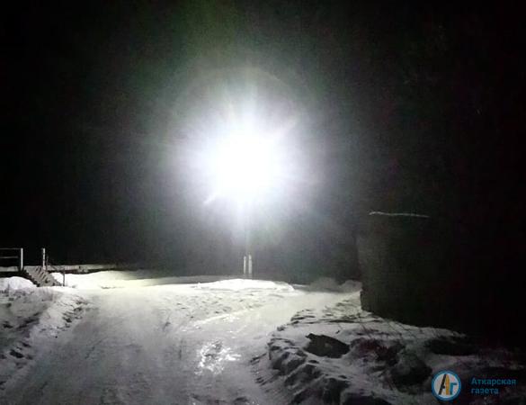 В Приречном появились фонари на солнечных батареях