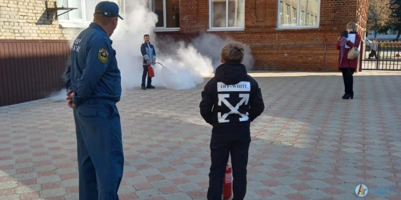 В школе №9 прошел урок по основам безопасности жизнедеятельности